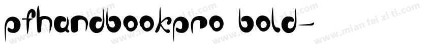 pfhandbookpro bold字体转换